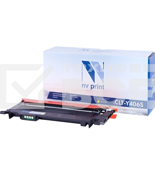 Картридж NV Print совместимый Samsung CLT-Y406S Yellow для CLP-360/365/368/CLX-3300/3305 (1000k)