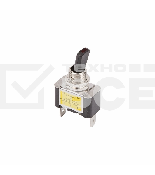 Тумблер 12V 30А (3c) ON-OFF однополюсныйс зеленой LED подсветкойRexant