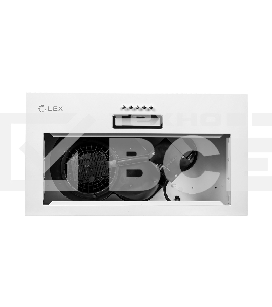 Вытяжка встраиваемая LEX GS Bloc LIGHT 600 белый управление: кнопочное (1 мотор)