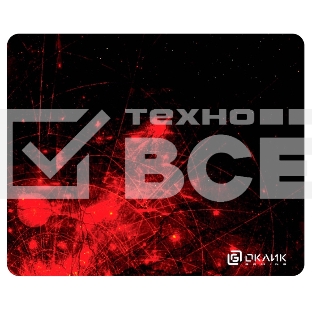 Коврик для мыши Oklick/Оклик OK-F0252 рисунок/красные частицы 250x200x3мм