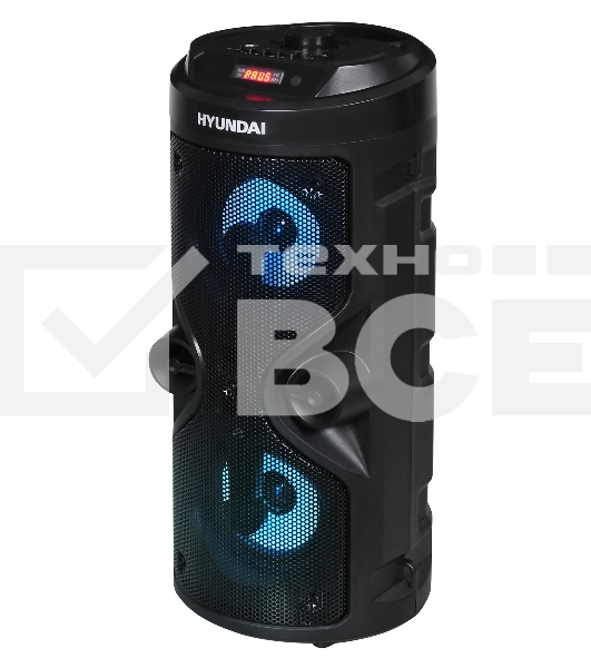 Минисистема Hyundai H-MC150 черный 50Вт/FM/USB/BT/SD/MMC