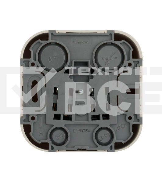 Розетка Legrand 782241 с заземлением без шторок (Слоновая кость)