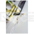 Наушники вакуумные AUX разъем с МК без рег.громкости длина 1.2м More choice P42 (White Gold), фото6