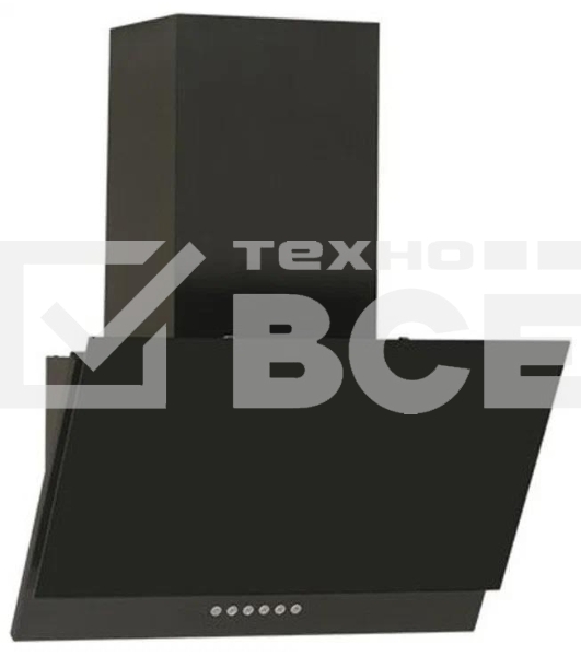 Вытяжка наклонная Elikor Жемчуг S4 90П-700-Е4Д черный, 90 см, 700 куб. м/ч, 52 дБ