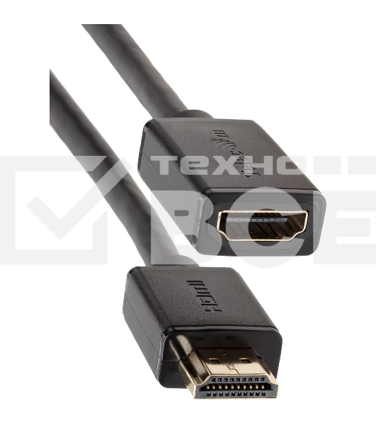 Кабель удлинительный HDMI-19M---HDMI-19F ver 2.0, 2m, TELECOM TCG235MF-2M