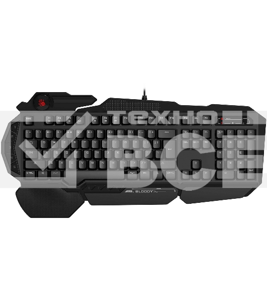 Клавиатура A4Tech Bloody B310N черный USB Multimedia for gamer LED (подставка для запястий) (B310N)