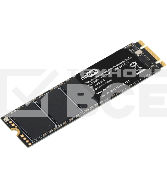 Накопитель SSD PC PET PCPS001T1, 1TB, SATA, M.2 2280, R/W 500/450
