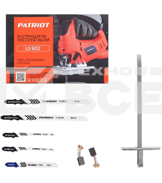 Лобзик PATRIOT LS 902, мощность 800 Вт, макс толщина дерева 100мм