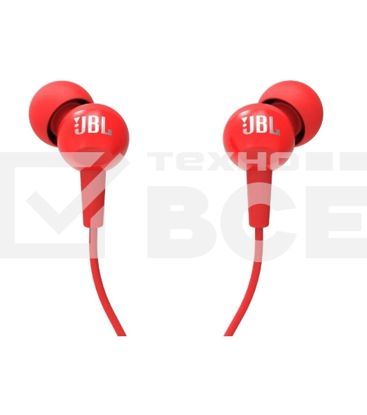 Наушники JBL Гарнитура C100si красный