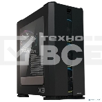Компьютерный корпус ZALMAN X3, ATX, BLACK, WINDOW, 2x3.5