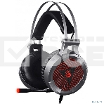 Наушники с микрофоном A4Tech G530 черный/серый 1.8м мониторы оголовье, фото2