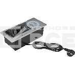 Розетка Cactus CS-SOCKET-USBA/C-WLESS для столешницы серебристый, фото 1