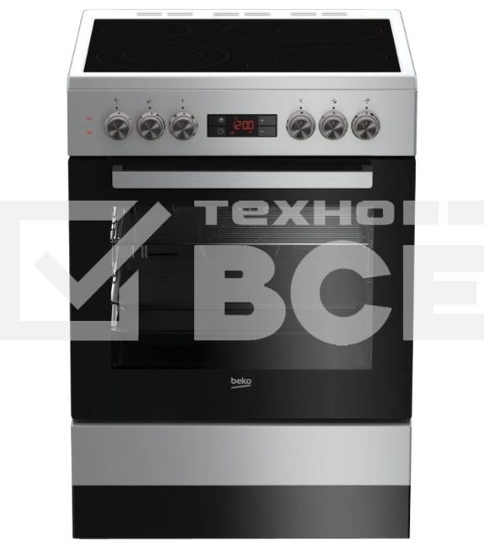 Электрическая плита Beko FSM67320GSS серебристый