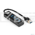 Хаб USB (концентратор) 4-в-1 ExeGate DUB-4TP (кабель-адаптер USB3.0 --> 4xUSB3.0, Plug&Play, черный), фото2
