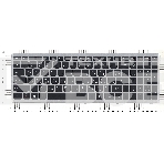 Клавиатура для ноутбука Lenovo IdeaPad U510 Z710 черная с серебристой рамкой, фото4