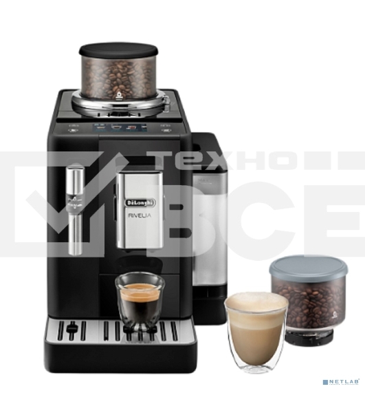 Кофемашина автоматическая Delonghi EXAM440.35.B черный, исп. кофе - молотый/зерновой 1,4 л, 1450 Вт, 19 Бар