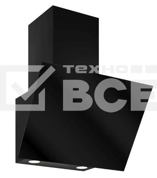 Вытяжка наклонная Elikor Антрацит 60П-650-Е3Д черный, 60 см, 650 куб. м/ч, 56 дБ