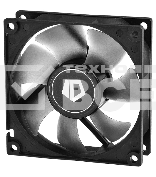 Вентилятор для корпуса ID-Cooling NO-8025-SD черный, 80 мм, 2000 об/мин, 21 дБ, 3 pin