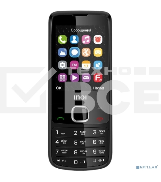 Мобильный телефон INOI 243 32/32Mb, черный