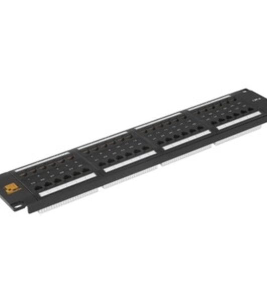 Патч-панель LANMASTER 48 портов, UTP, кат.6, 2U