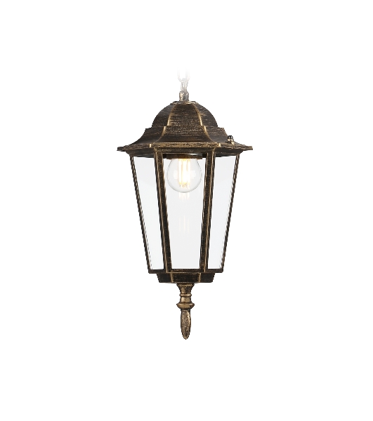 Светильник Ambrella light ST2031 GD/BK/CL золото/черный/прозрачный IP54 E27 max 40W D150*780