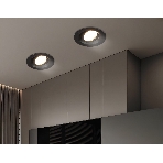 Встраиваемый поворотный точечный светильник Ambrella light TN102742 BK черный IP20 GU5.3 D95*25, фото3
