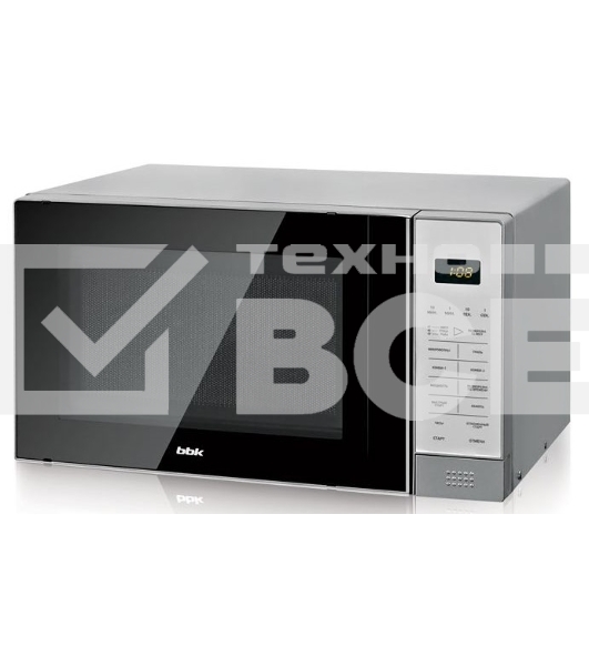 Микроволновая печь BBK 20MWG-736S/BS серебристый/черный, 20 л, 700 Вт, сенсор