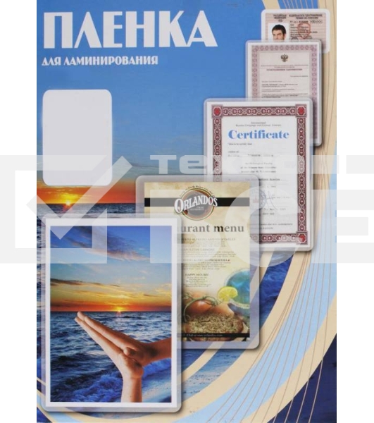 Пленка для ламинирования Office Kit, 250 мкм, A4, 100 шт., глянцевая 216х303 (PLP12123-1)