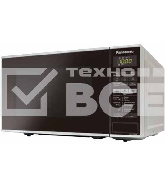 Микроволновая печь Panasonic NN-GT264MZPE серебристый/черный, 20 л, 800 Вт, переключатели - сенсор
