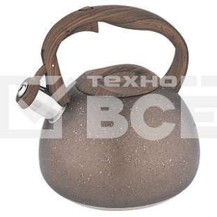 Чайник для плиты ALPENKOK AK-520 нерж.сталь со свистком 3,0л индукционное дно (12)