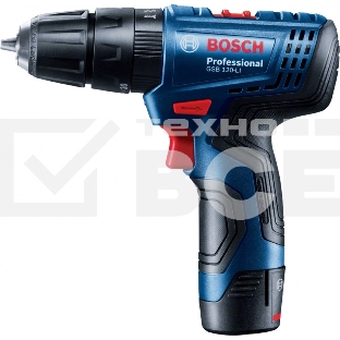 Аккумуляторный шуруповерт BOSCH  GSB 120 Li, кейс, 2x2.0 Ач