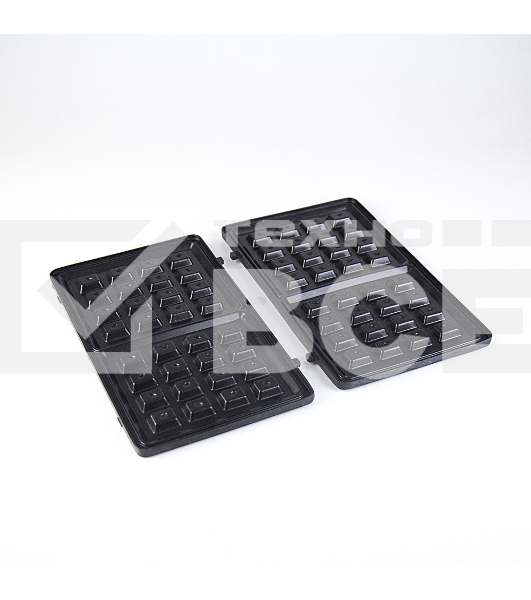 Сэндвич-тостер Galaxy Line GL 2959, черный, со съемными пластинами, 800 Вт