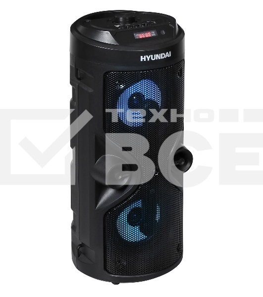 Минисистема Hyundai H-MC150 черный 50Вт/FM/USB/BT/SD/MMC