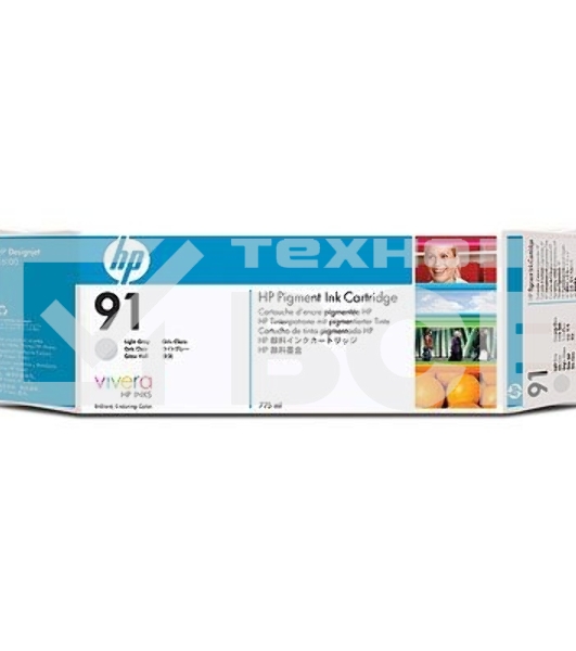 Картридж струйный HP №91 C9466A светло-серый для HP DJ Z6100 (775мл)