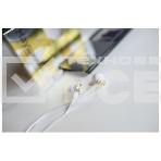 Наушники вакуумные AUX разъем с МК без рег.громкости длина 1.2м More choice P42 (White Gold), фото 1