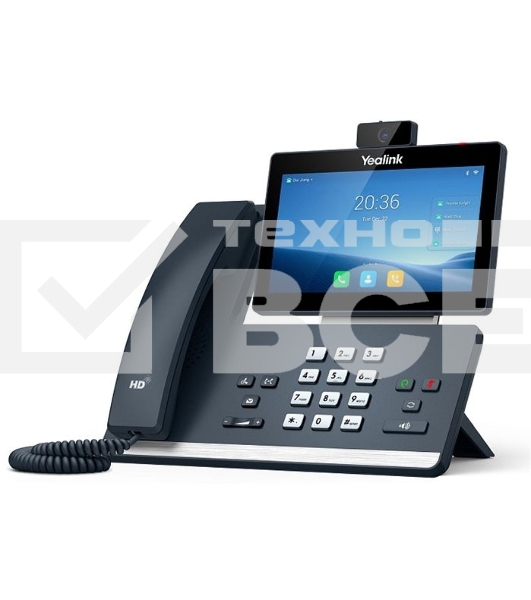 Телефон YEALINK SIP-T58W with camera, видеотерминал, Android, WiFi, Bluetooth, GigE, CAM50, без БП, шт