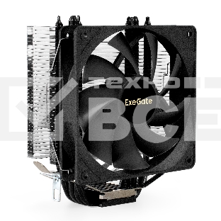 Кулер для процессора ExeGate Dark Magic EE400XL-PWM черный, 120 мм, алюминий/медь, 2400 об/мин, 37 дБ, 4 pin, 140 Вт, 155 мм