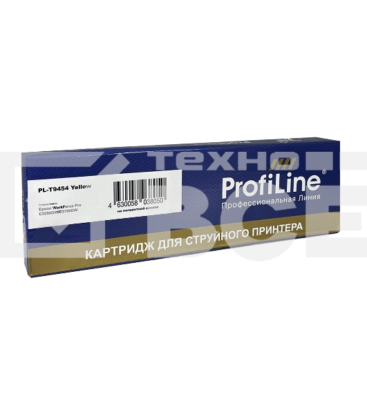 Струйный картридж PL-T9454 для принтеров Epson WorkForce Pro C5210/C5215/C5290/C5710/C5790 с чернилами Yellow ProfiLine