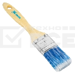 Кисть плоская 'Евро' 1.5', искусственная щетина, деревянная рукоятка MTX, фото5