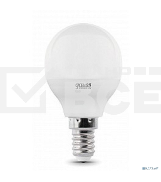 Лампа GAUSS LED Elementary Globe 6W E14 2700Kарт.LD53116