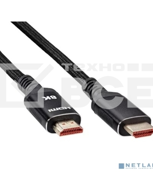 Кабель iOpen HDMI 19M/M,ver. 2.1 8KX60Hz (Econom) оплетка 3m ACG859B-3.0
