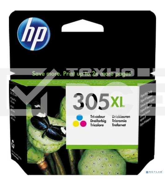 Картридж струйный HP 305XL 3YM63AE многоцветный (200стр.) для HP DJ 2320/2710/2720