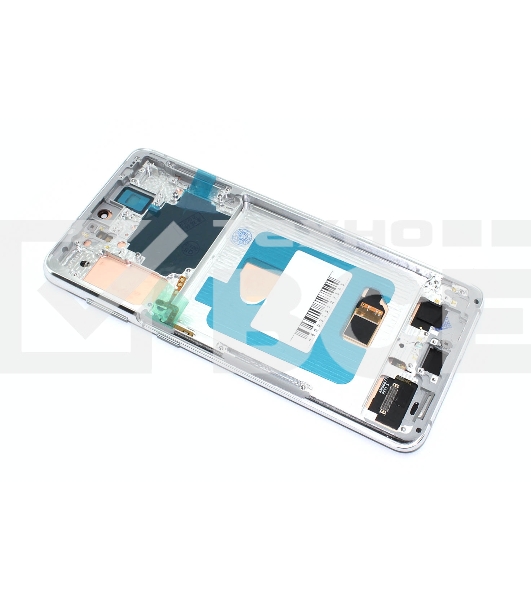 Дисплей для Samsung Galaxy S21 Plus 5G SM-G996B в сборе с тачскрином и рамкой (OLED) серебро