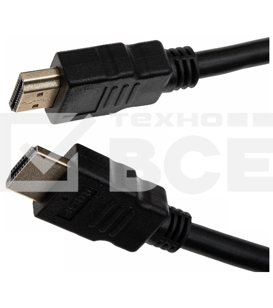 Кабель аудио-видео Cactus CS-HDMI.1.4-5 HDMI (m)/HDMI (m) 5м. Позолоченные контакты черный