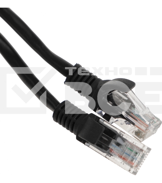 Патч-корд Premier PP12-1.5M/BK 1000Гбит/с UTP 4 пары cat.5E CCA molded 1.5м черный RJ-45 (m)-RJ-45 (m)