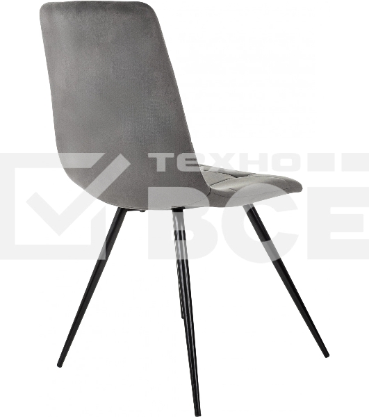 Стул для дома Бюрократ CH-K1 т.серый Holland 18 металл черный на ножках (CH-K1_1/HL18)