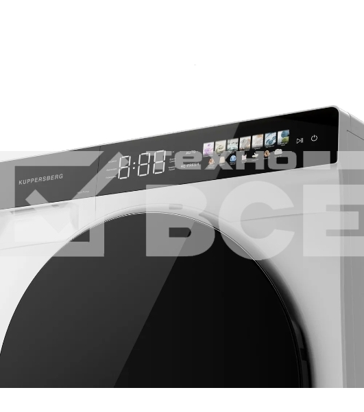 Сушильная машина Kuppersberg DM 590 W белый, 10 кг, сушка - тепловой насос, программ - 16, 60 x 85 x 62 см