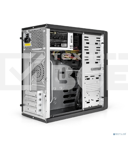 Корпус Exegate EX277435RUS Minitower MA-371X Black, mATX UN400, 120мм 2*USB+2*USB3.0, Audio