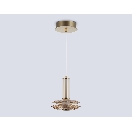 Подвесной светодиодный светильник Ambrella light LH31001 BS/TI латунь/янтарь 10W 3000K 150*150*240, фото5