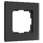 Рамка на 1 пост Senso (черный, стекло soft-touch) W0013108, фото 1